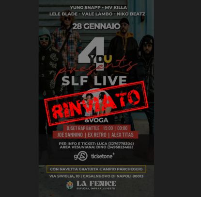 4You Presents SLF Live and Voga ANNULLATO
