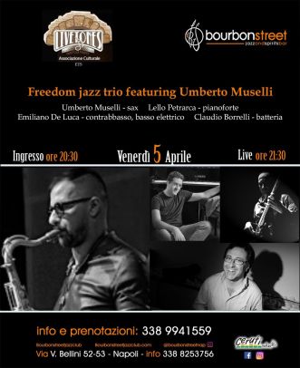 Freedom Jazz trio featuring Daniele Scannapieco