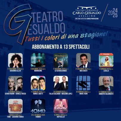 ABBONAMENTO TEATRO CARLO GESUALDO 2024 - 2025