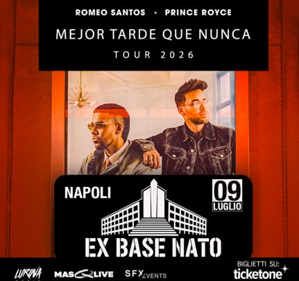 ROMEO SANTOS / PRINCE ROYCE - MEJOR TARDE QUE NUNCA TOUR 2026