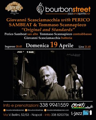 Giovanni Scasciamacchia with Perico Sambeat e Tommaso Scannapieco